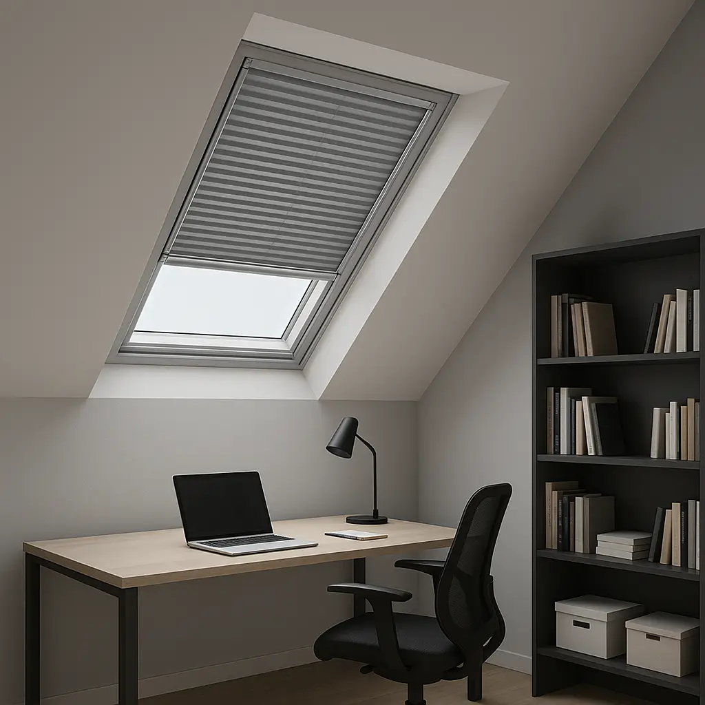 Plisy COSIMO SMARTLINE – do okien dachowych — realizacja