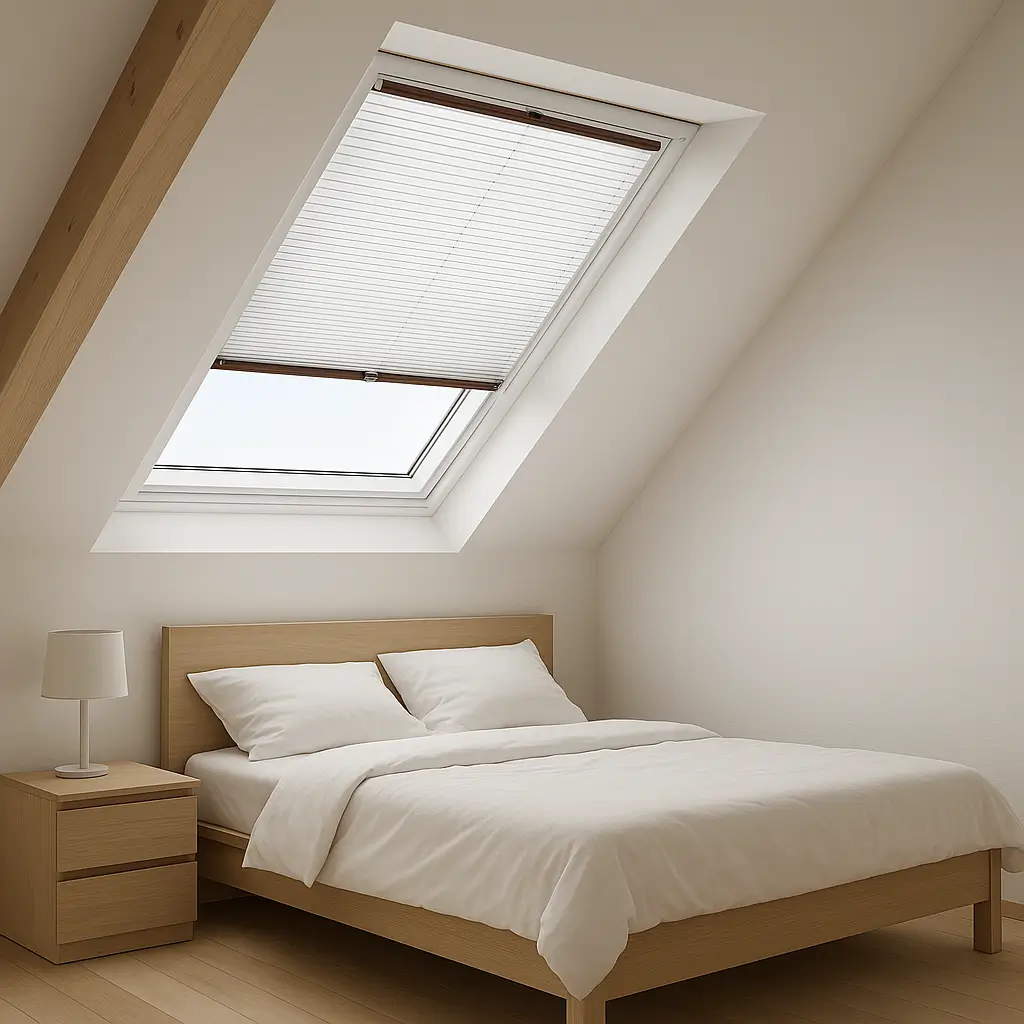 Plisy COSIMO SMARTLINE – do okien dachowych — przykład 1